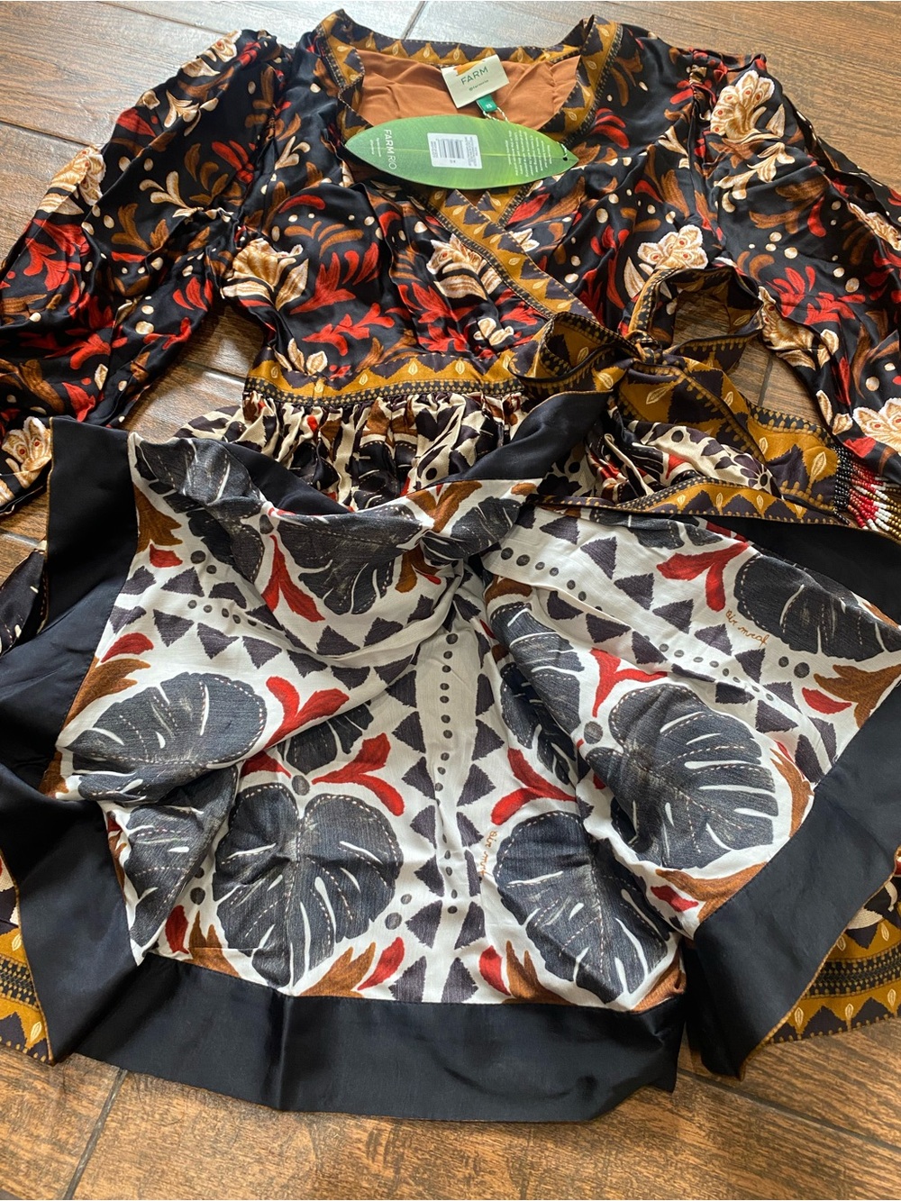 Farm Rio Tapestry Garden Mini Dress - Picture 12 of 15